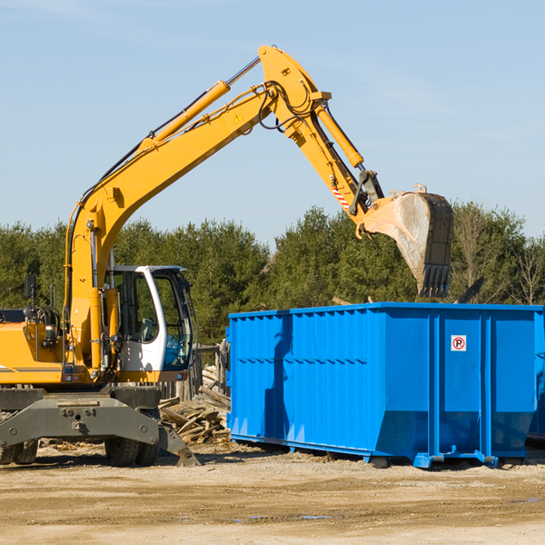 what happens if the residential dumpster is damaged or stolen during rental in Barker TX